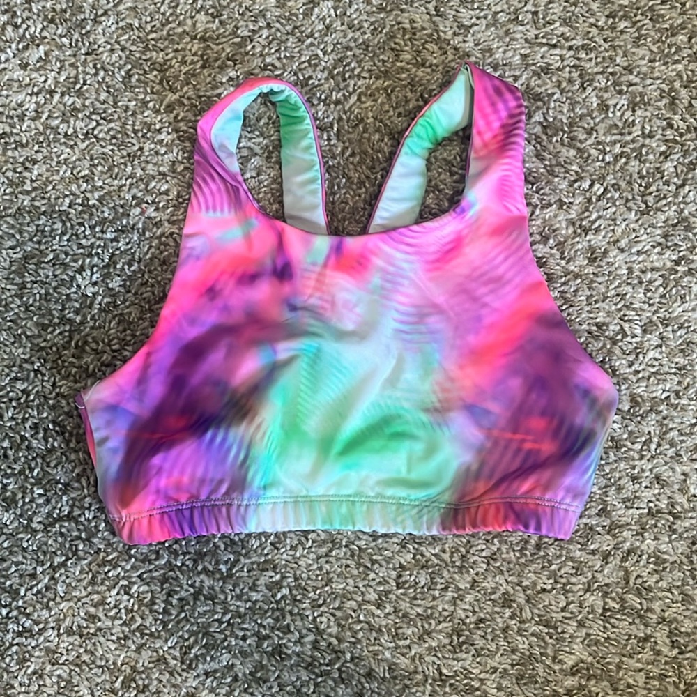 never worn multi colored sport bra